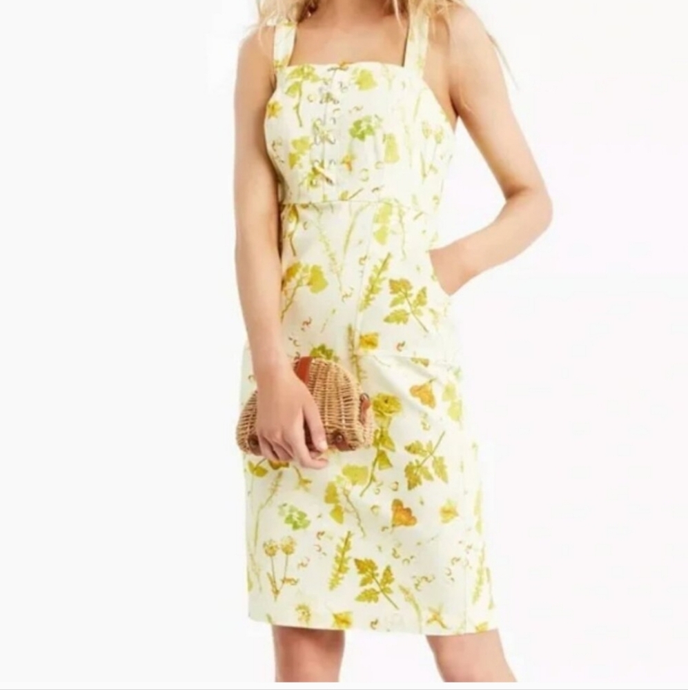 New Inc Botanical Dress Yellow